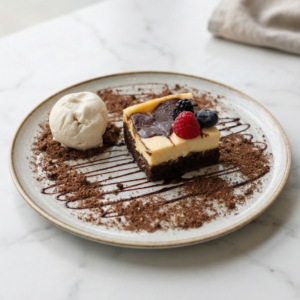 Brownie de Tres Chocolates