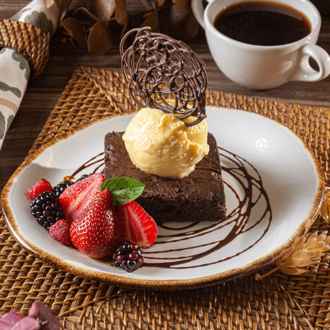 Brownie de 3 chocolates