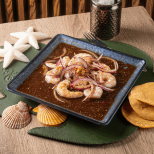 Botana de camarón a la vinagreta