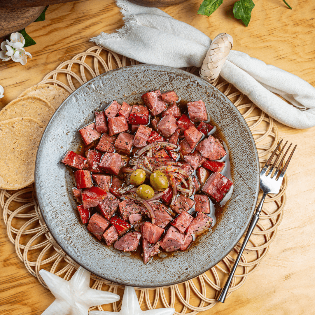 Botana de Marlín a la Vinagreta Grande