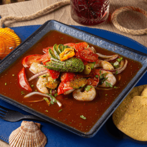 Botana de camarón al clamato