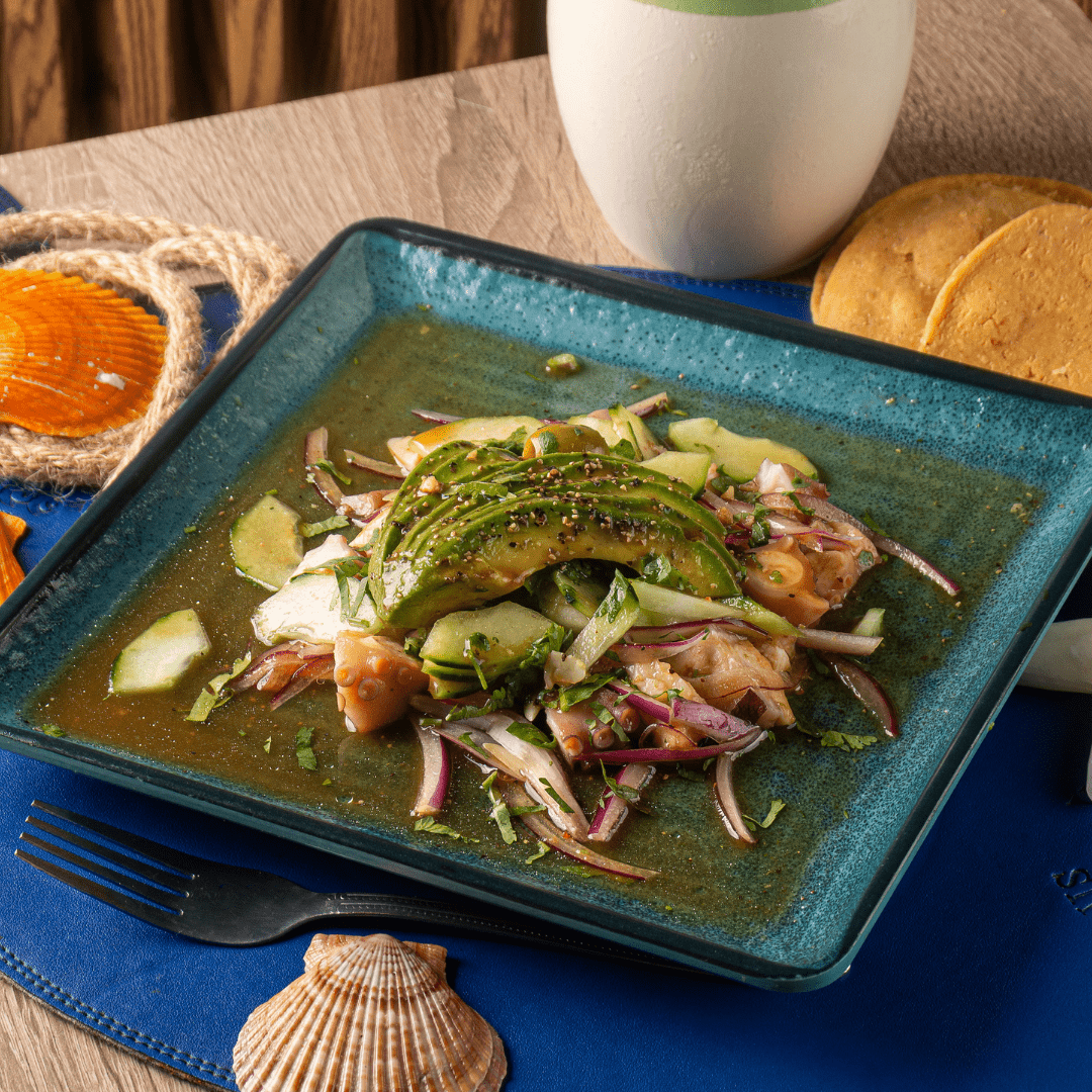 Botana de Pulpo al Verde