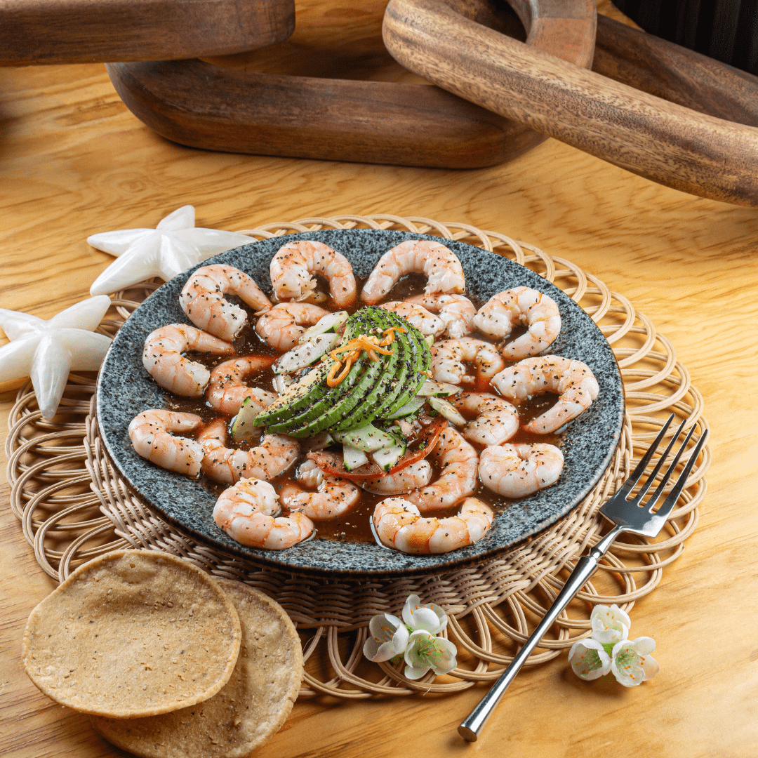 Botana de Camarón al Clamato Grande