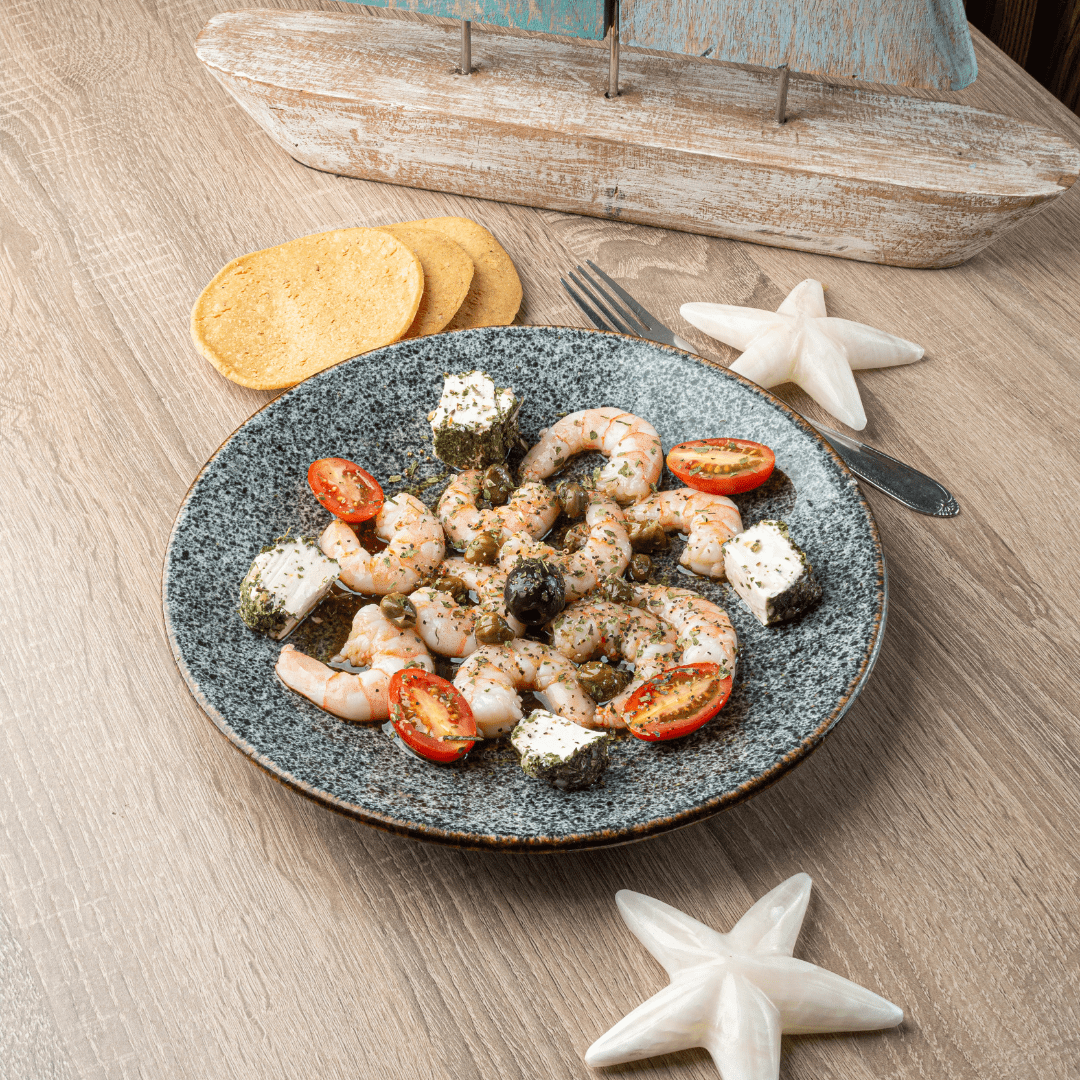 Botana de Camarón a las Finas Hierbas Chicas